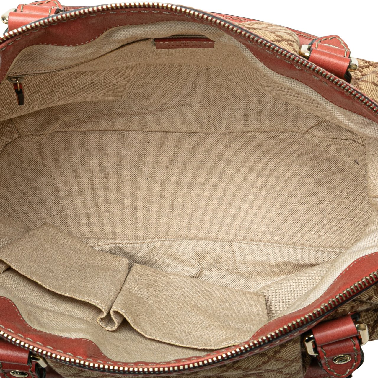 Gucci Diamante Canvas Sukey Satchel Bruin