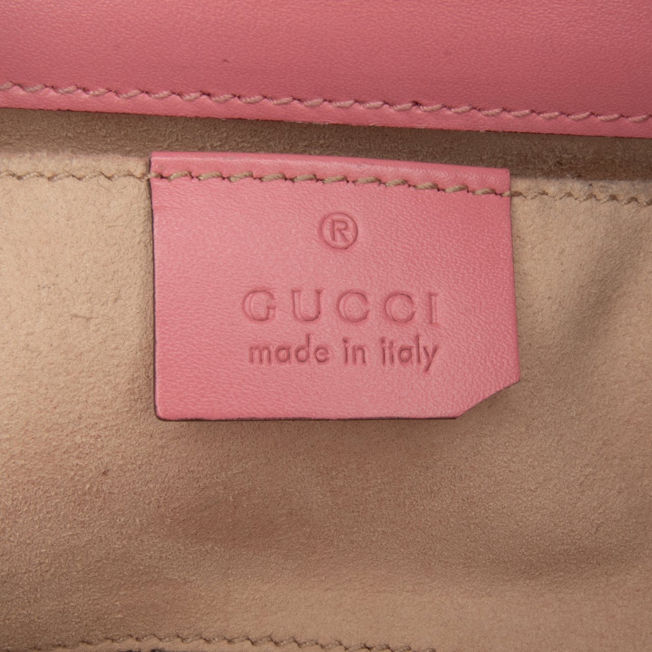 Gucci Small Guccissima Padlock Crossbody Roze