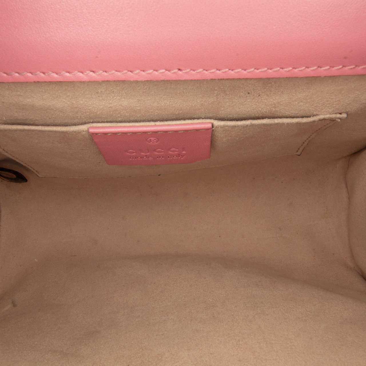 Gucci Small Guccissima Padlock Crossbody Roze
