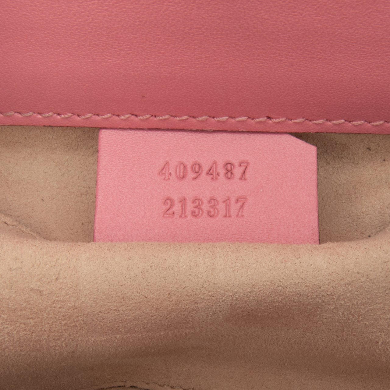 Gucci Small Guccissima Padlock Crossbody Roze