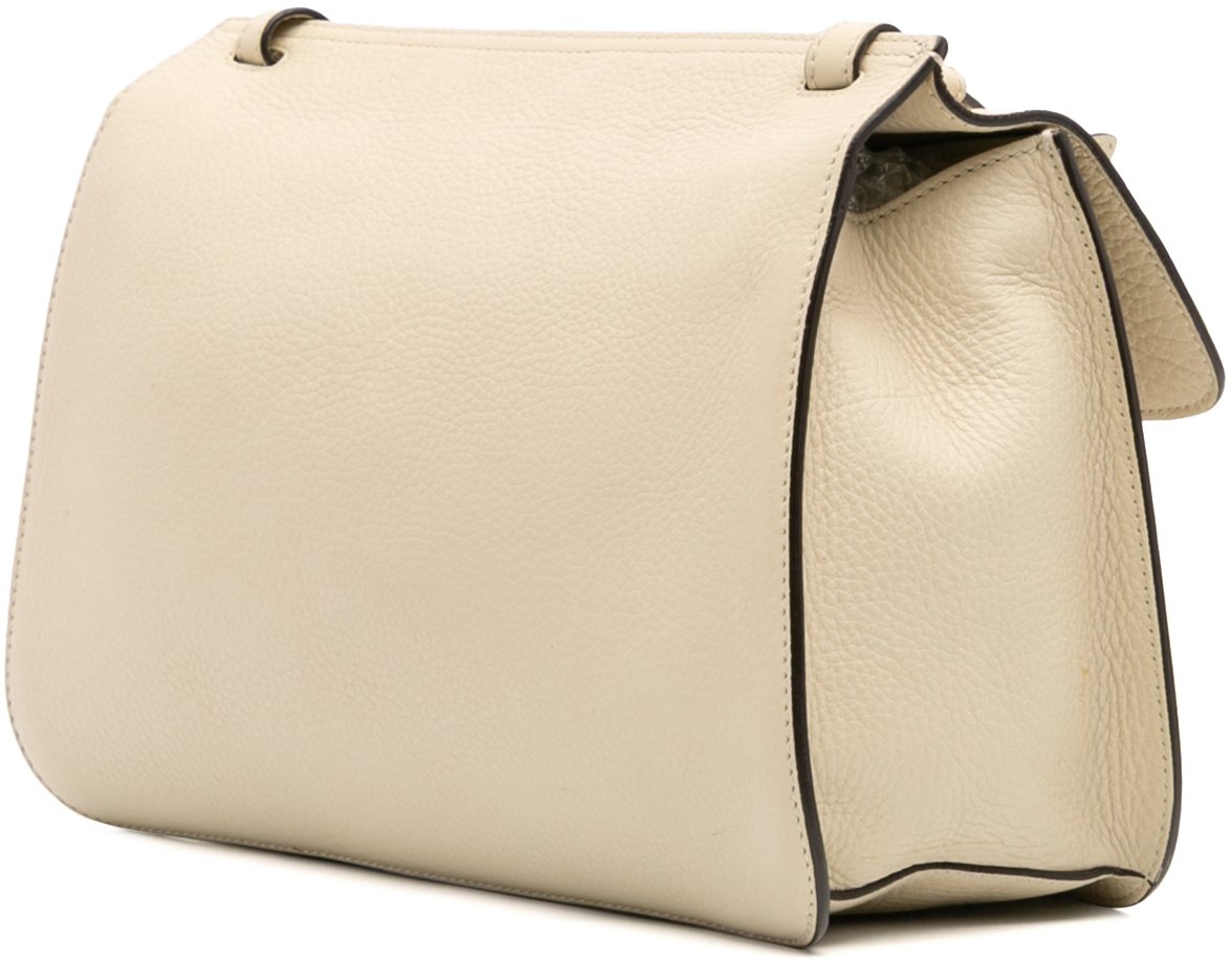 Gucci Medium Leather Bamboo Daily Crossbody Bruin