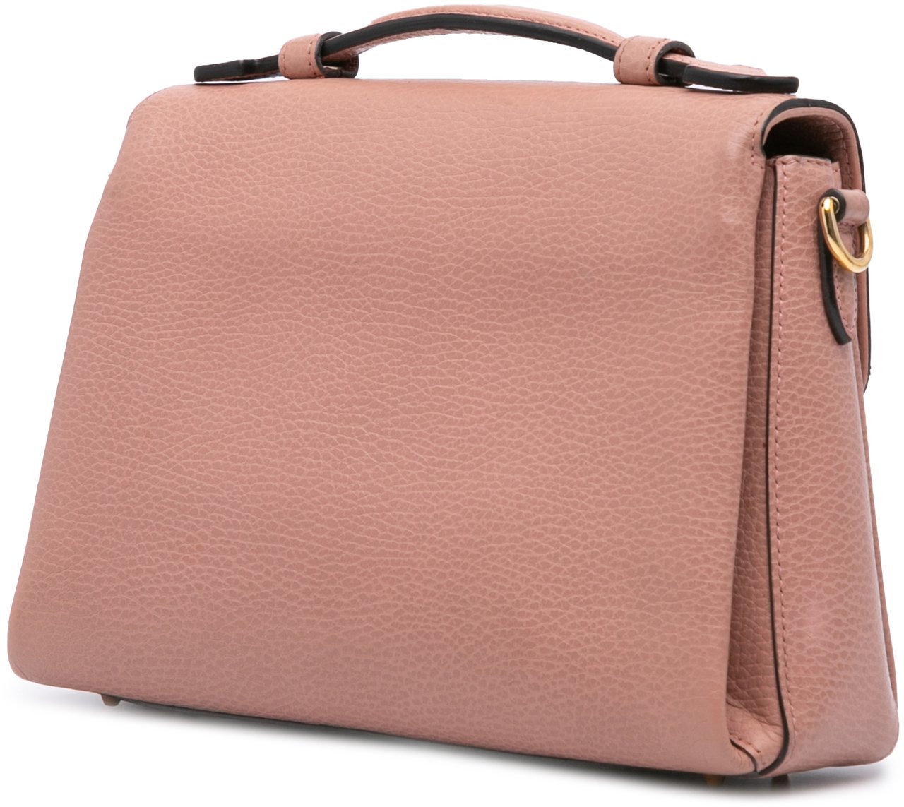 Gucci Small Dollar Calfskin Interlocking G Satchel Roze