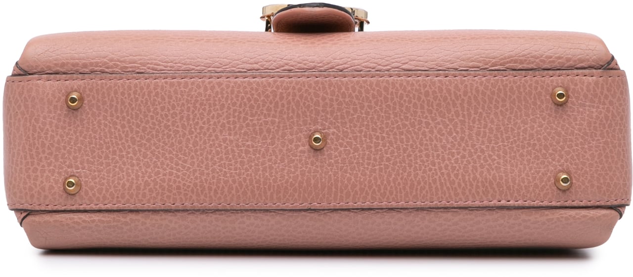 Gucci Small Dollar Calfskin Interlocking G Satchel Roze