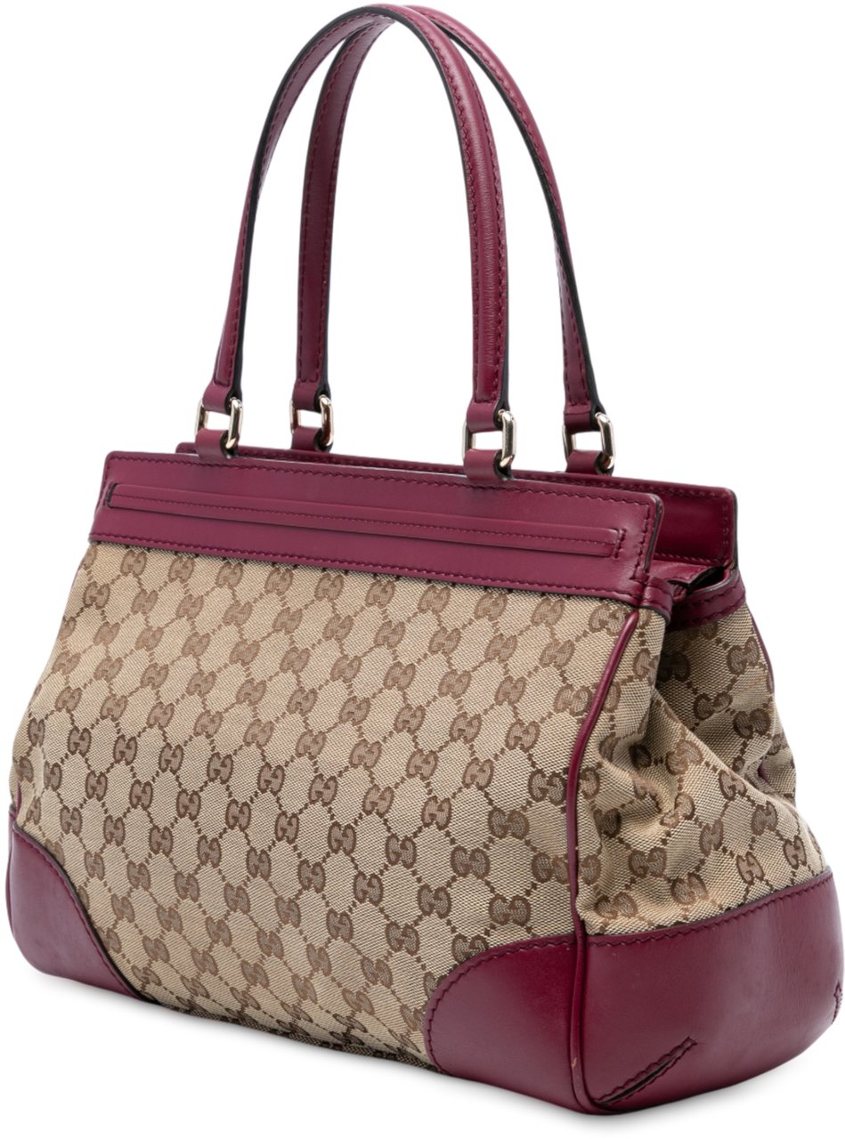 Gucci GG Canvas Mayfair Tote Bruin