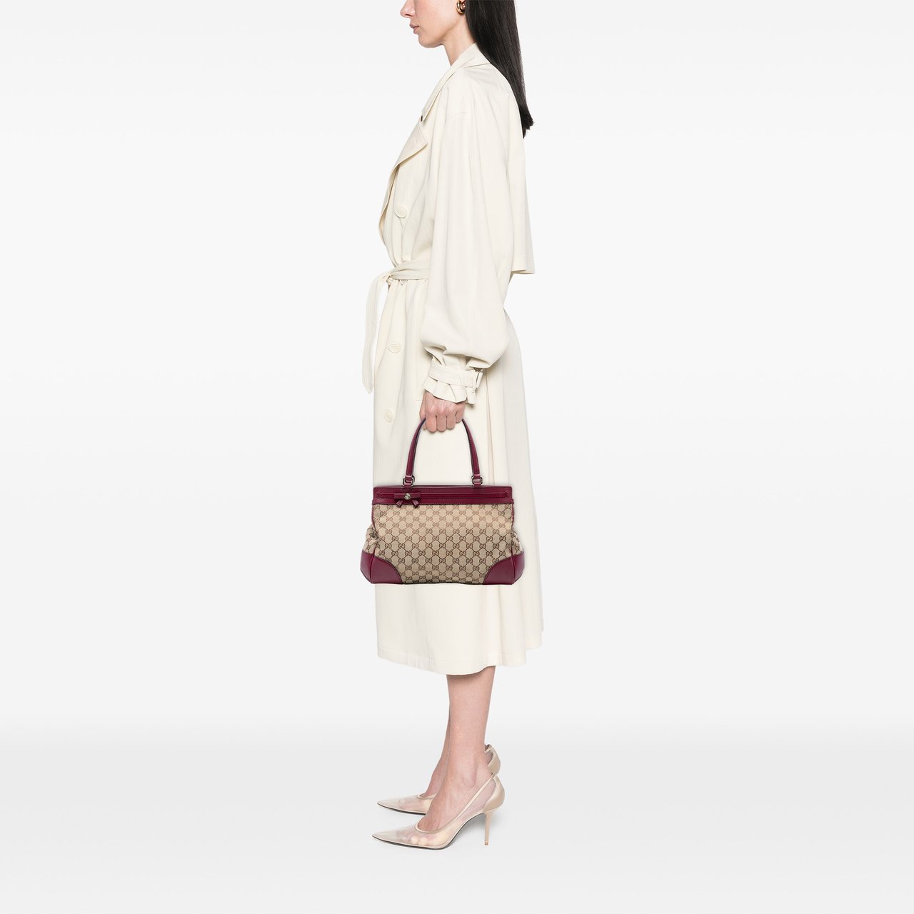 Gucci GG Canvas Mayfair Tote Bruin