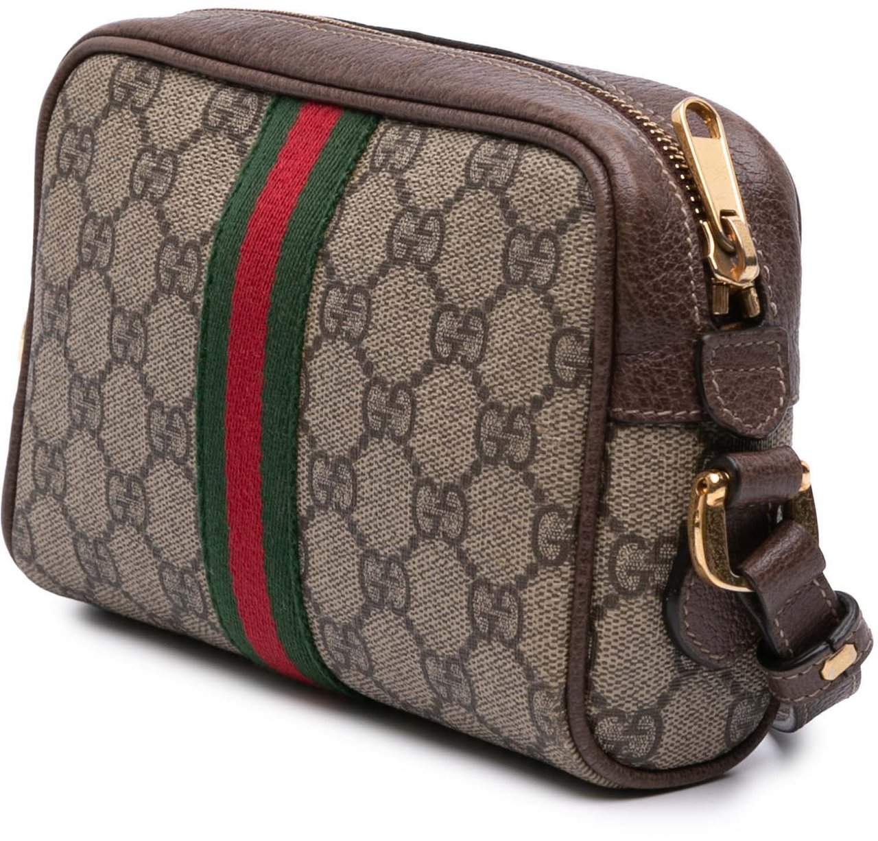 Gucci Mini GG Supreme Ophidia Crossbody Bruin