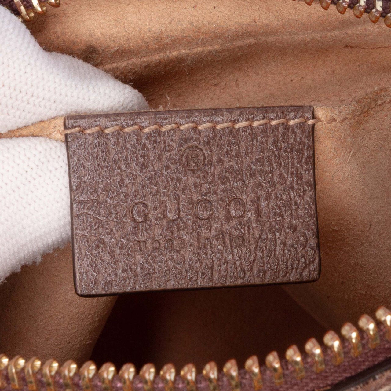 Gucci Mini GG Supreme Ophidia Crossbody Bruin