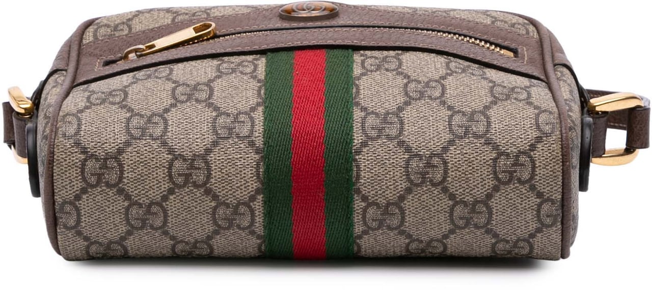 Gucci Mini GG Supreme Ophidia Crossbody Bruin