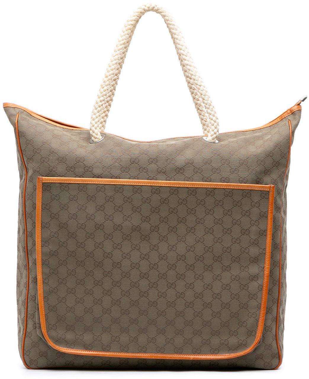 Gucci GG Canvas Rope Tote Bruin