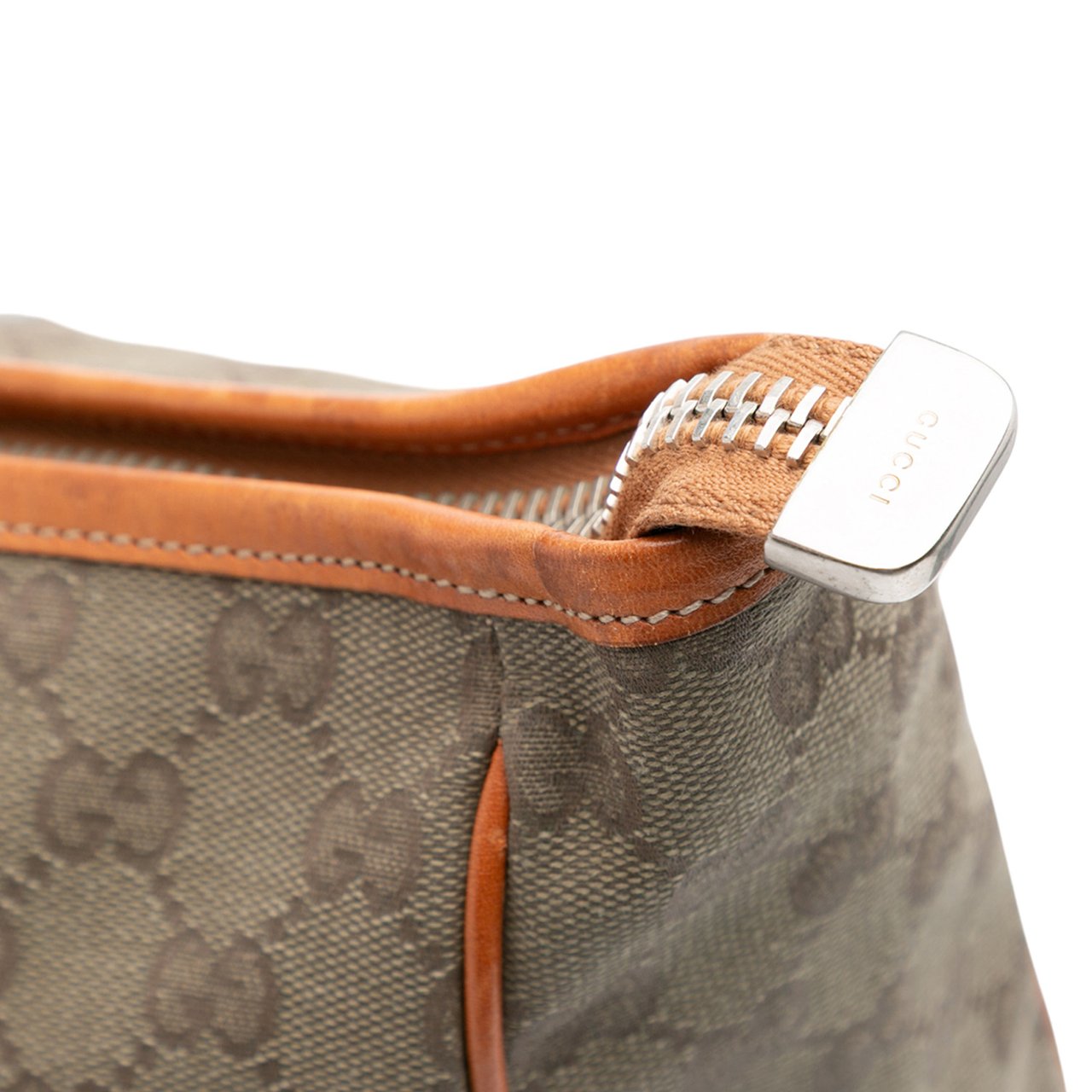 Gucci GG Canvas Rope Tote Bruin