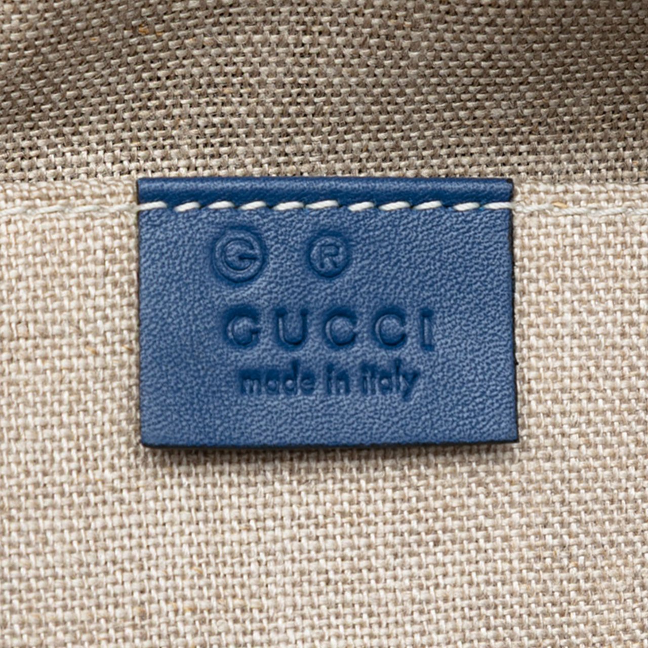 Gucci Mini Microguccissima Dome Satchel Blauw