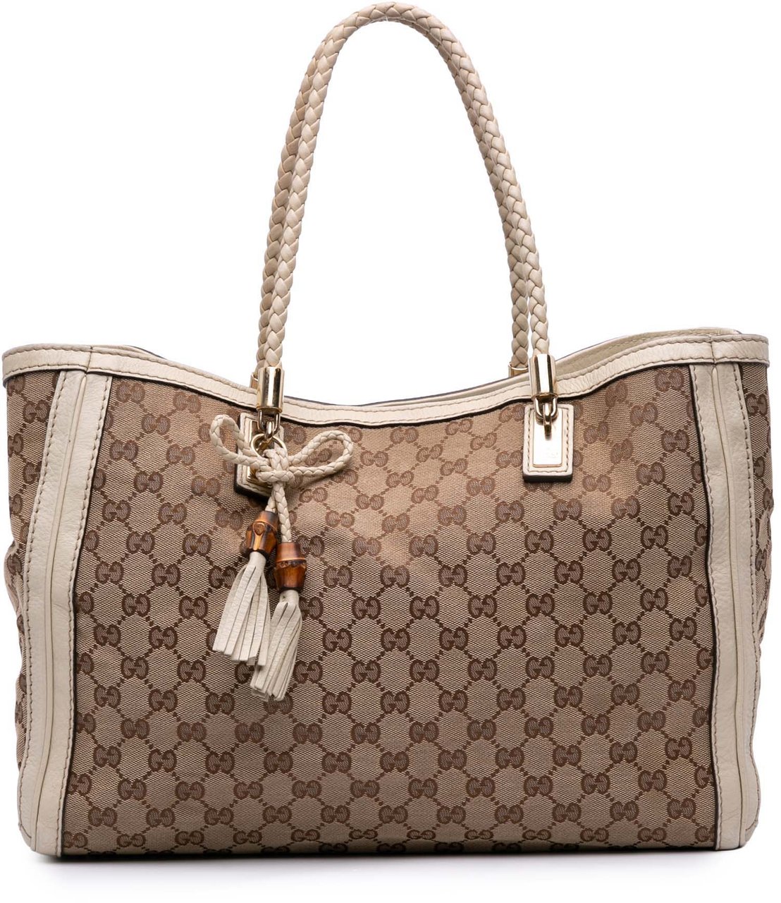 Gucci Medium GG Canvas Bella Tote Bruin