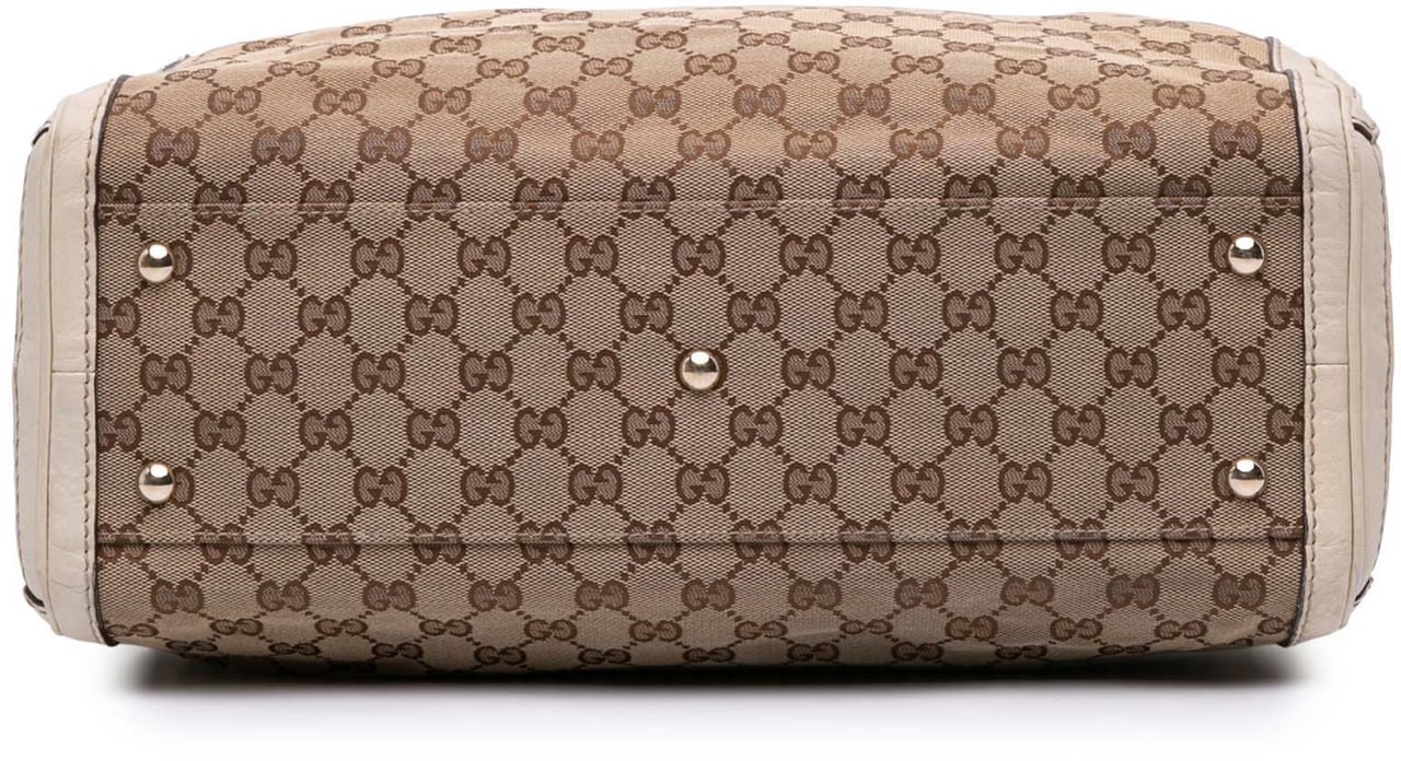 Gucci Medium GG Canvas Bella Tote Bruin