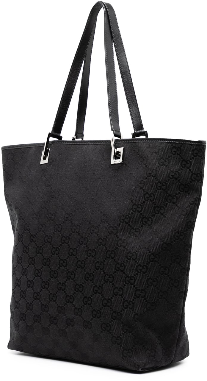 Gucci GG Canvas Web Tote Zwart