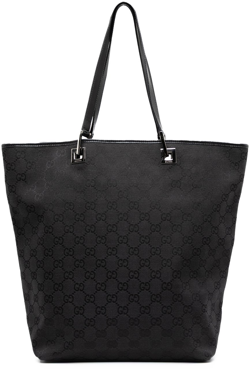 Gucci GG Canvas Web Tote Zwart