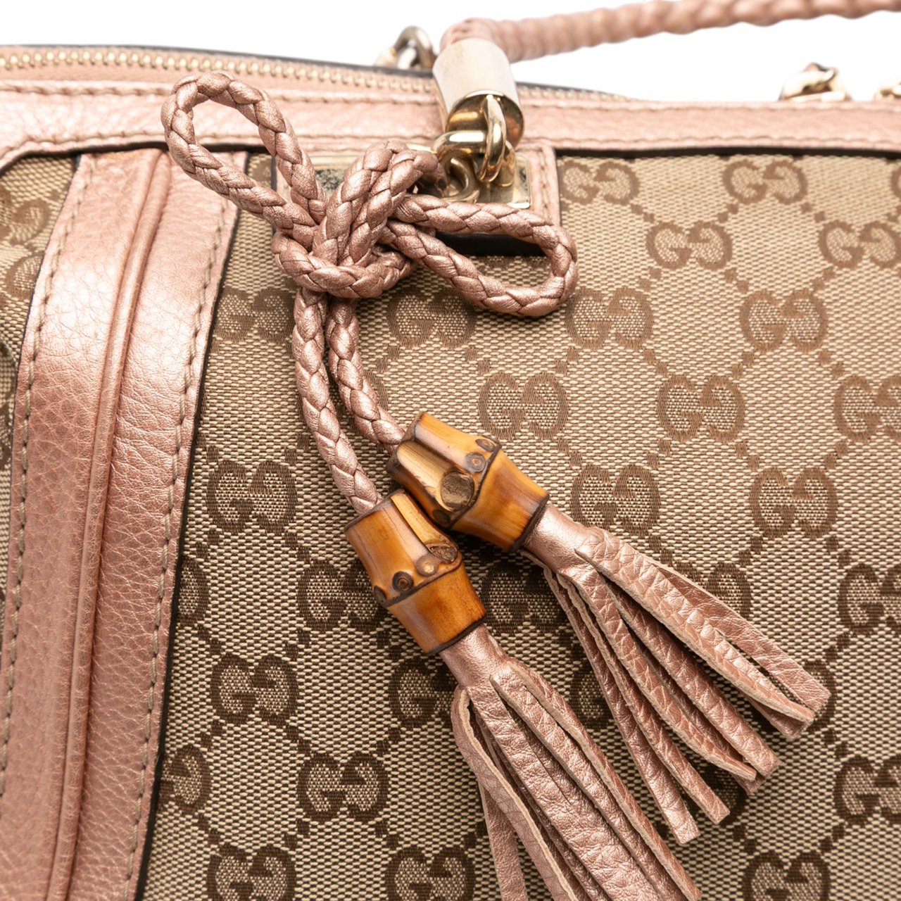 Gucci Large GG Canvas Bella Satchel Bruin