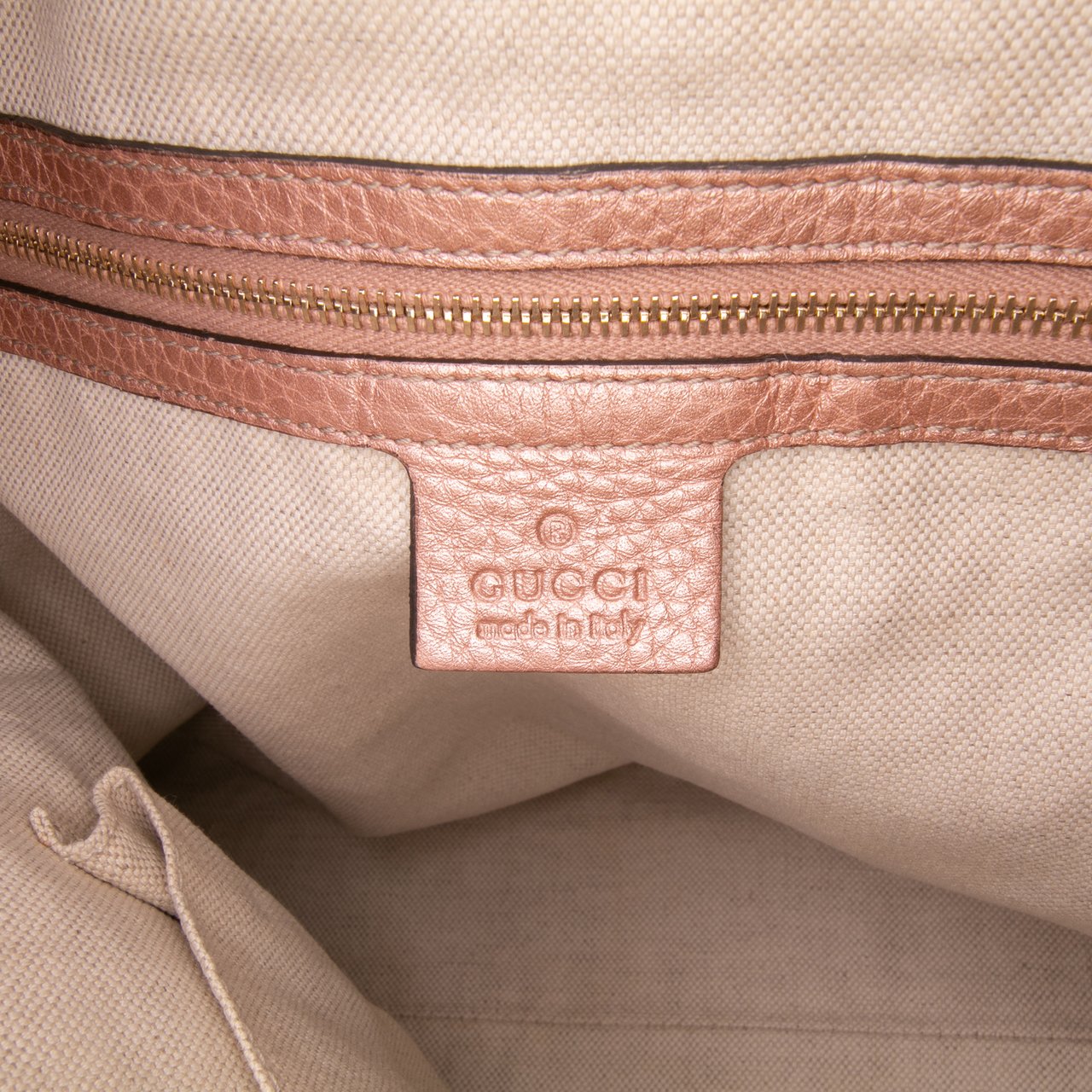 Gucci Large GG Canvas Bella Satchel Bruin