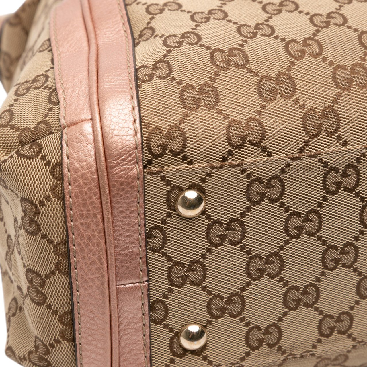 Gucci Large GG Canvas Bella Satchel Bruin