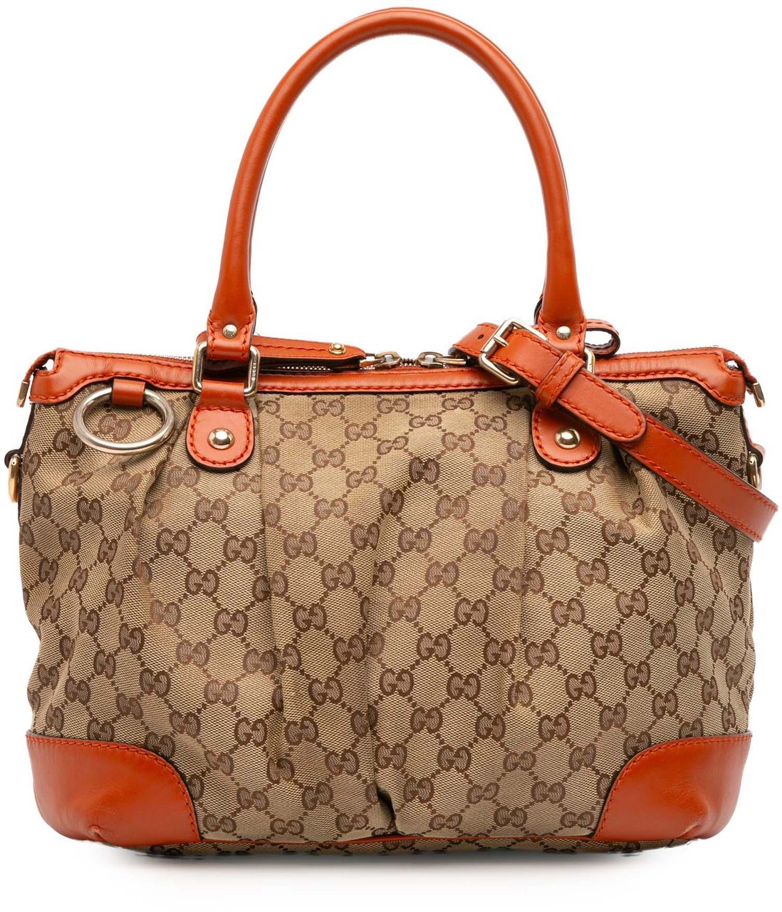 Gucci GG Canvas Sukey Satchel Bruin
