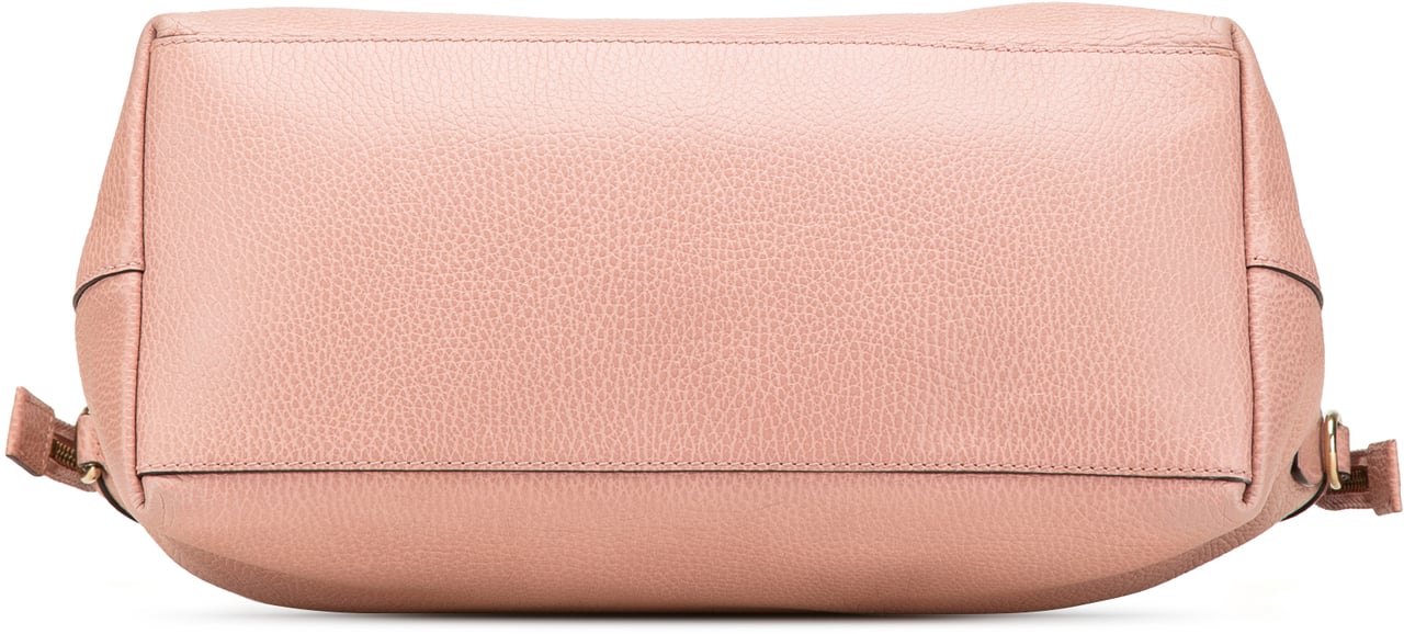 Gucci Medium Leather GG Charm Dome Satchel Roze