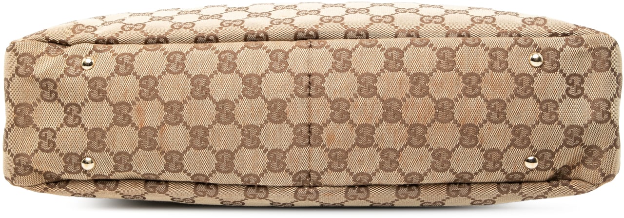 Gucci GG Canvas Shoulder Bag Bruin