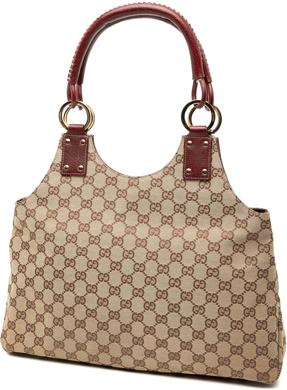 Gucci GG Canvas Shoulder Bag Bruin