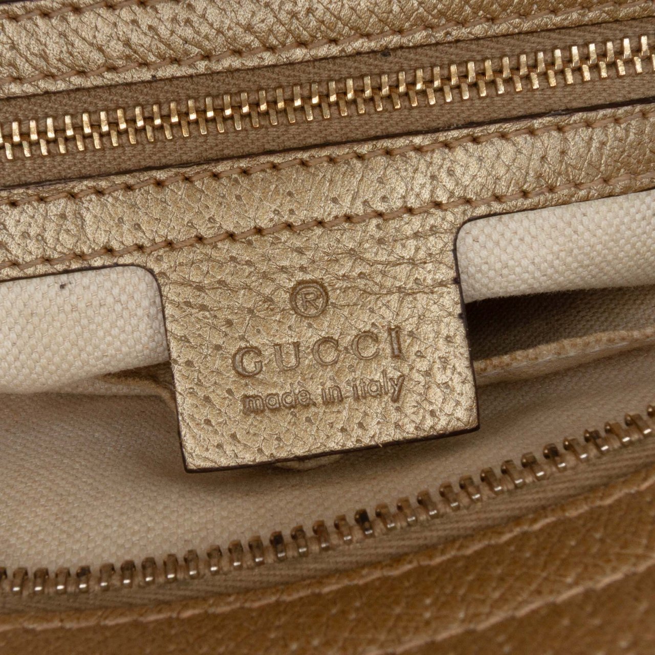 Gucci Small GG Canvas Bree Satchel Bruin