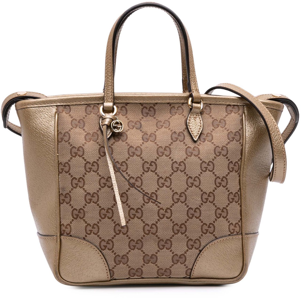 Gucci Small GG Canvas Bree Satchel Bruin