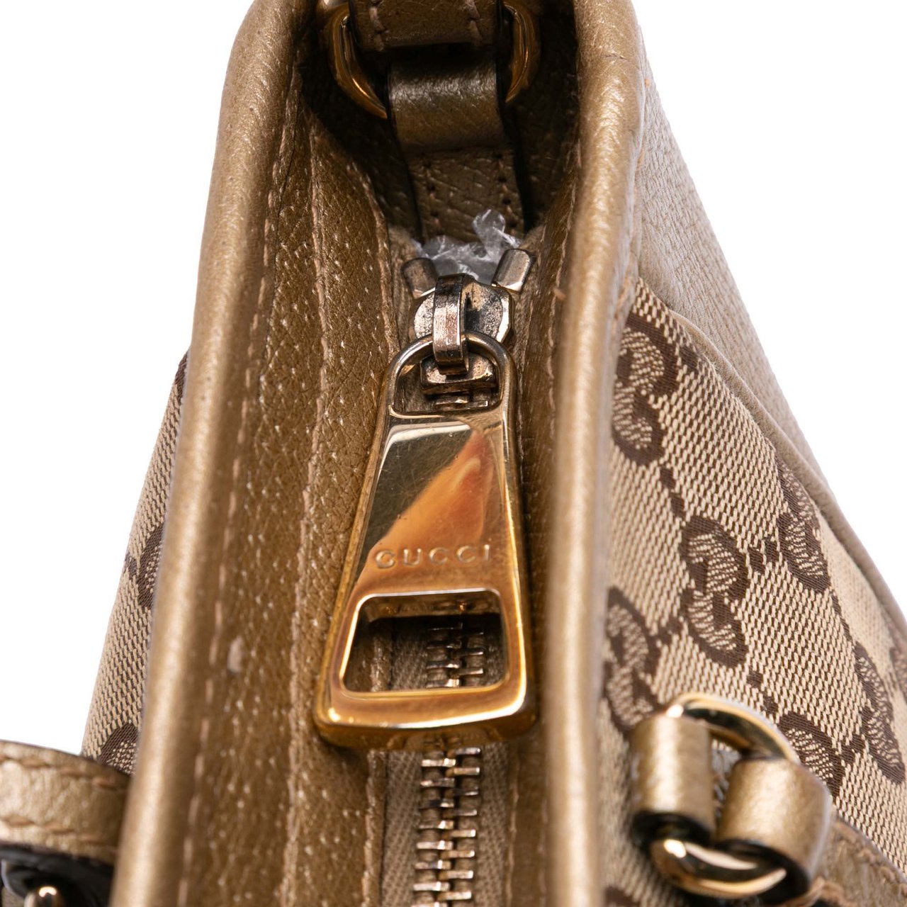 Gucci Small GG Canvas Bree Satchel Bruin