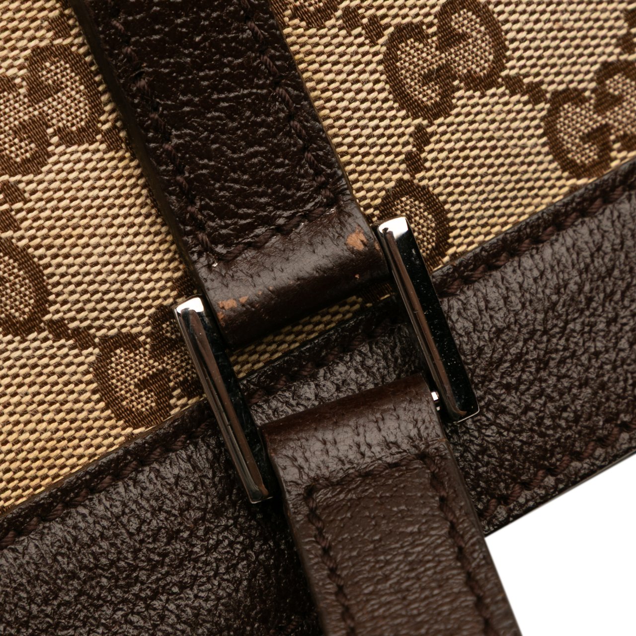 Gucci GG Canvas Tote Bruin