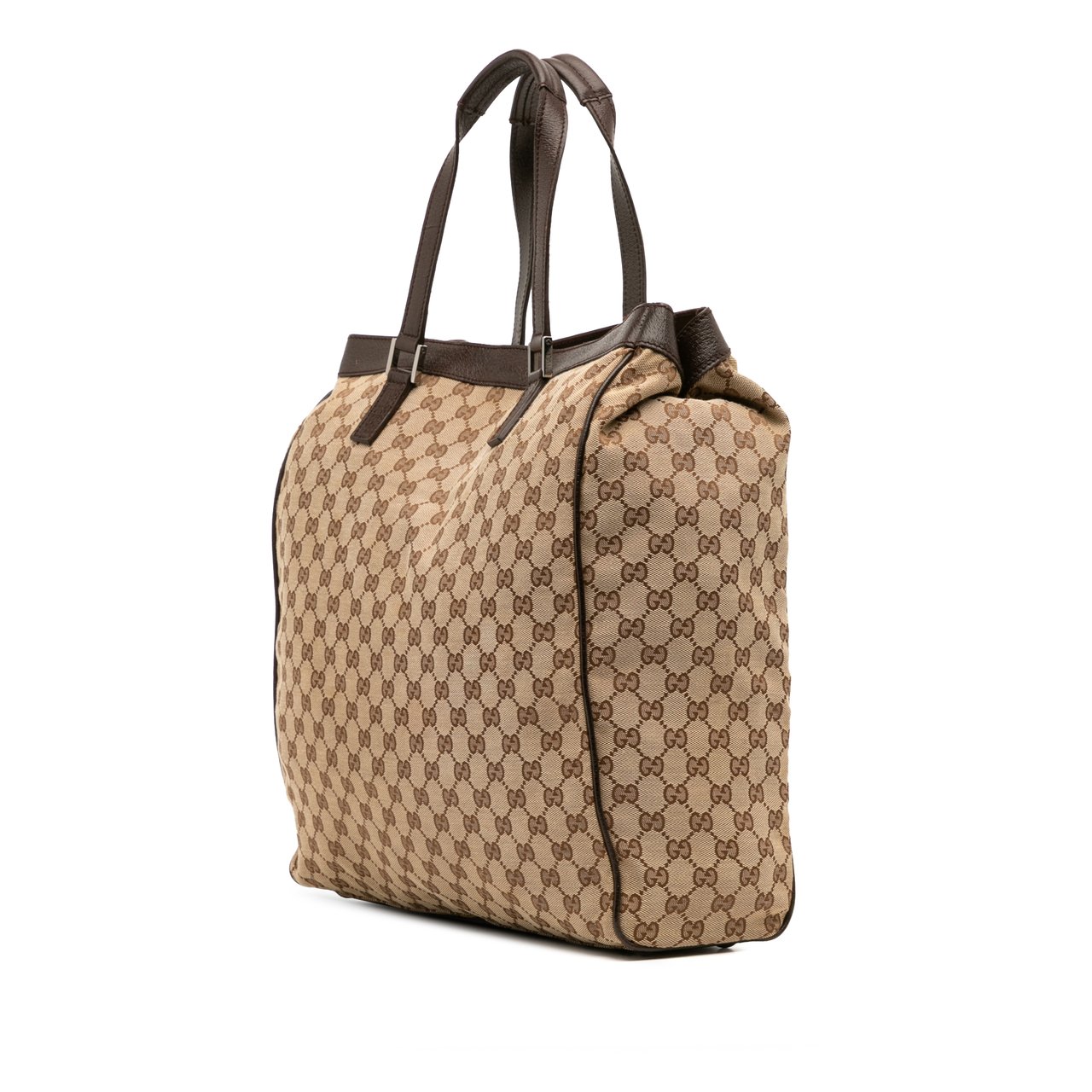 Gucci GG Canvas Tote Bruin