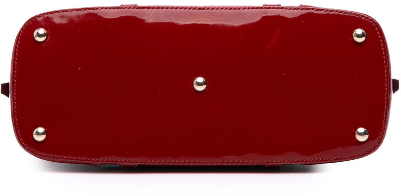 Gucci Medium Microguccissima Patent Nice Dome Satchel Rood