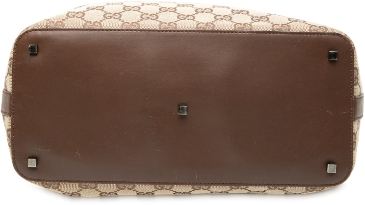 Gucci GG Canvas Shoulder Bag Bruin