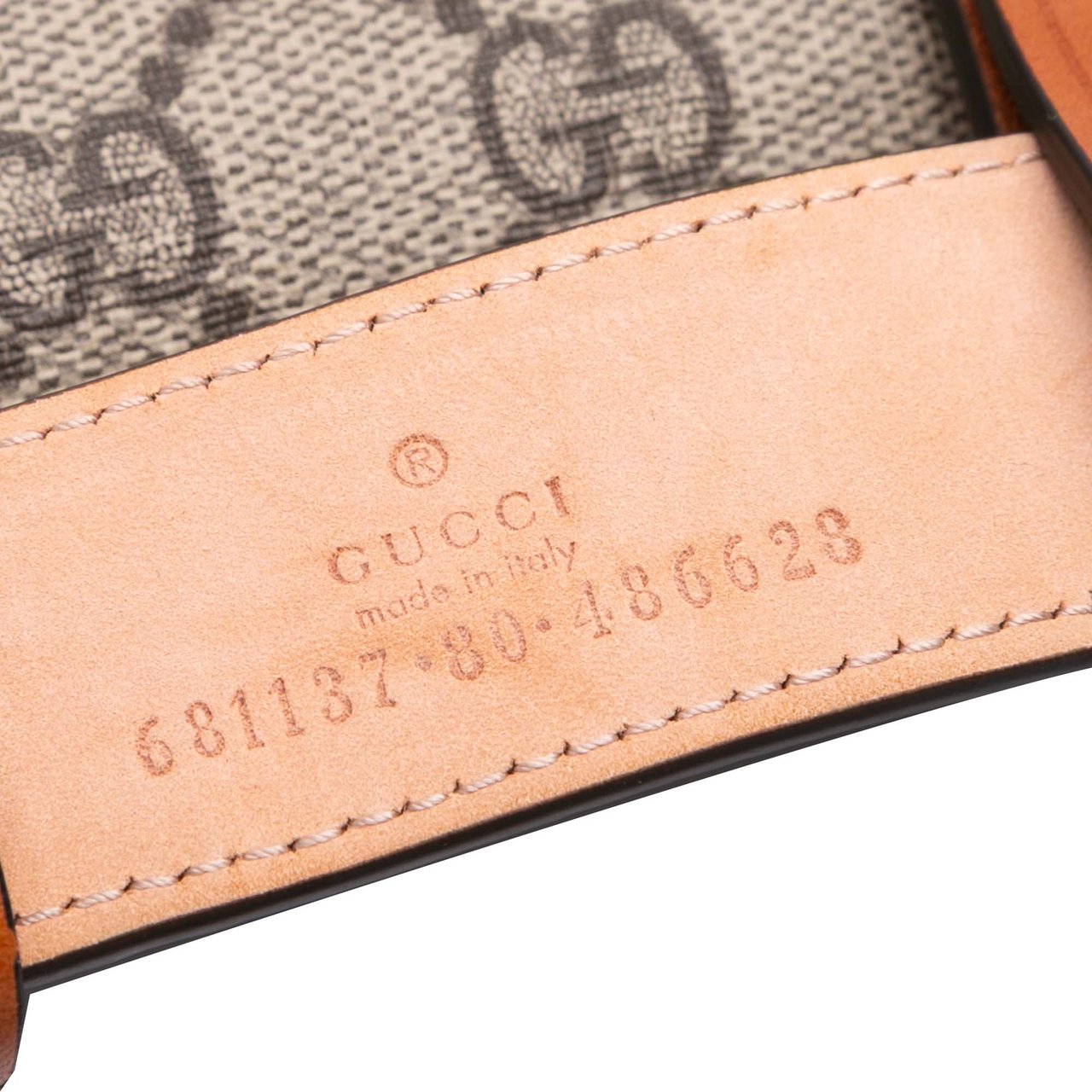 Gucci Mini GG Supreme Web Bamboo 1947 Belt Bag Bruin