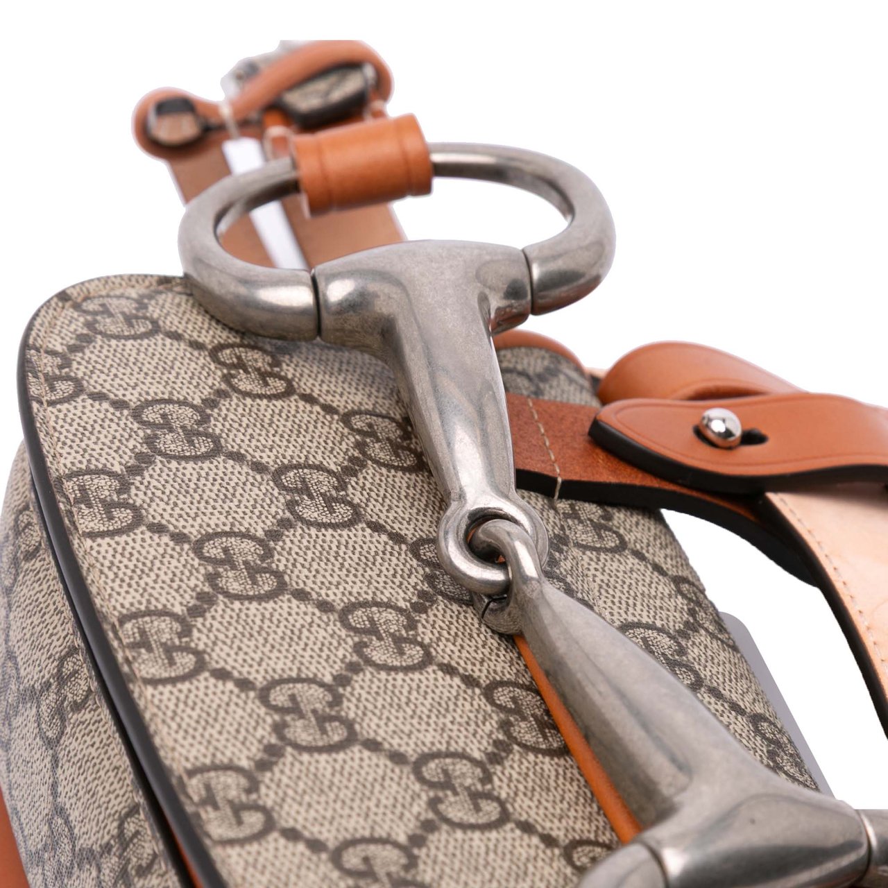 Gucci Mini GG Supreme Web Bamboo 1947 Belt Bag Bruin