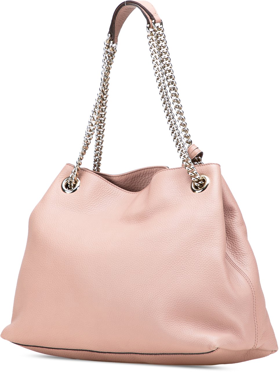 Gucci Medium Leather Soho Chain Tote Roze