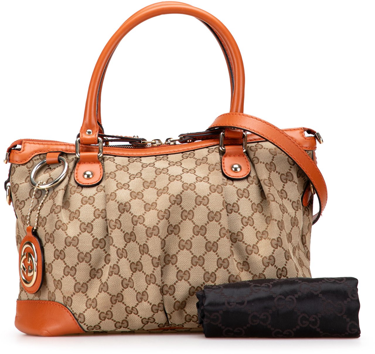 Gucci GG Canvas Sukey Satchel Bruin