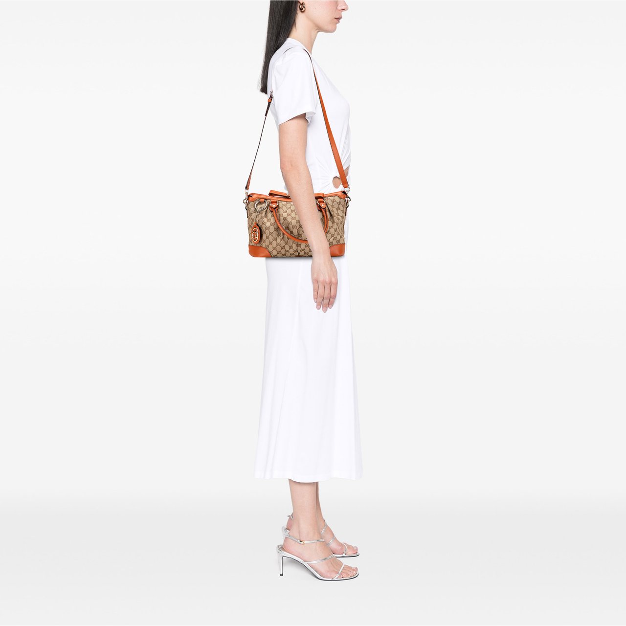 Gucci GG Canvas Sukey Satchel Bruin