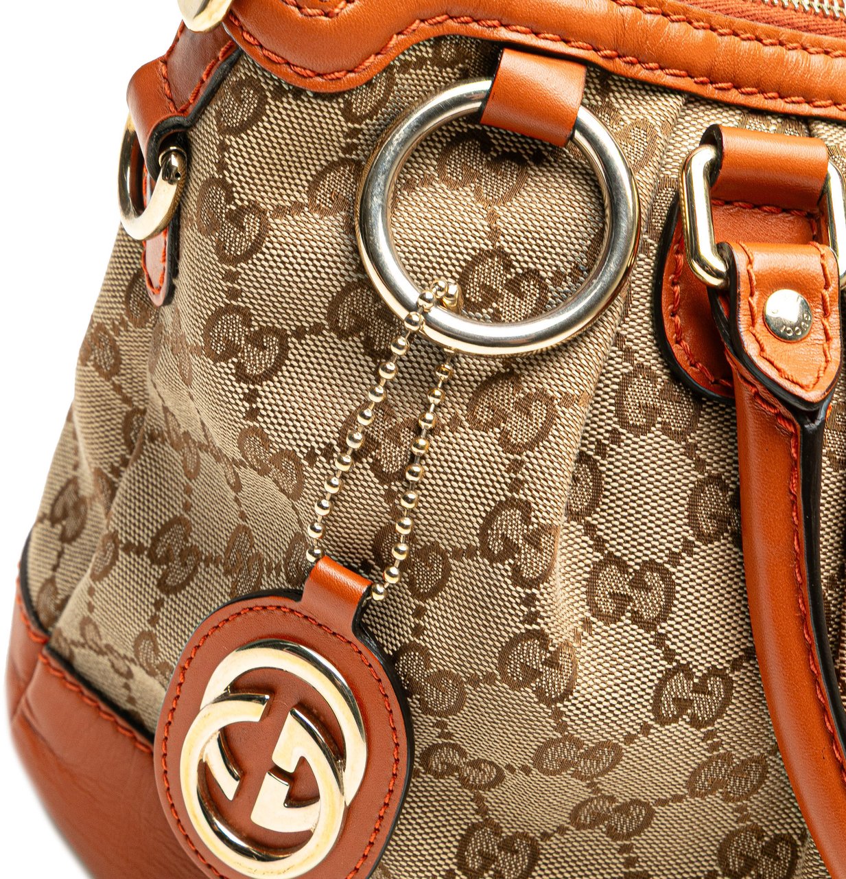 Gucci GG Canvas Sukey Satchel Bruin