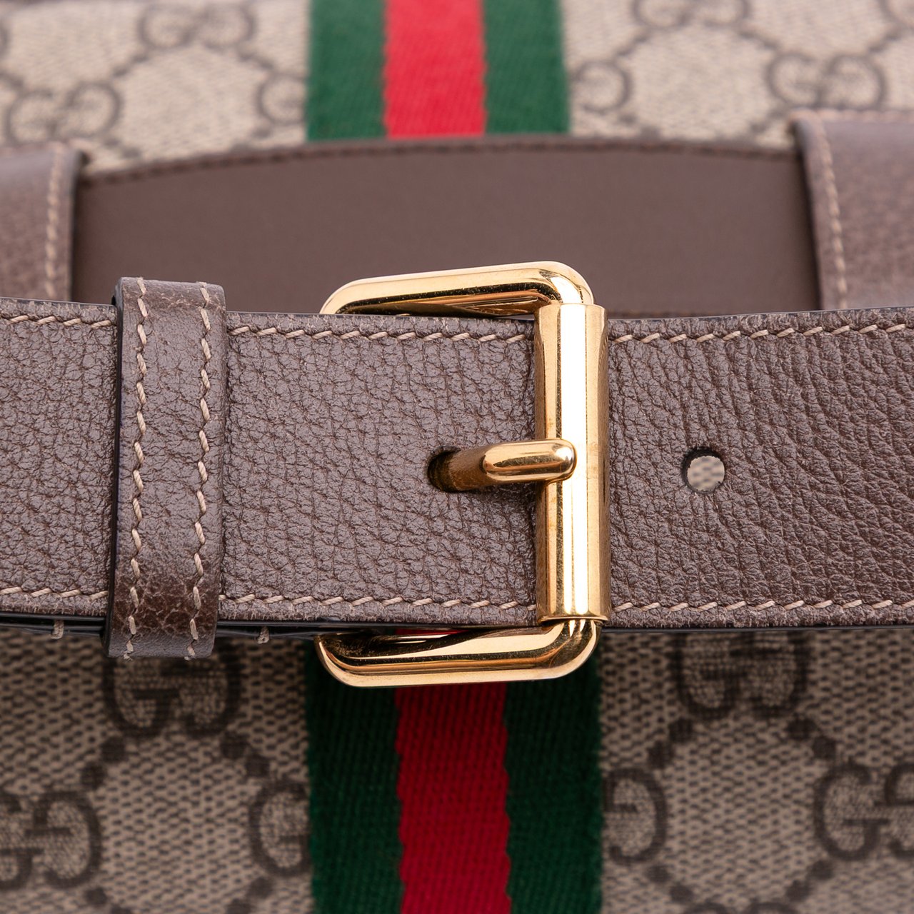 Gucci Small GG Supreme Ophidia Belt Bag Bruin