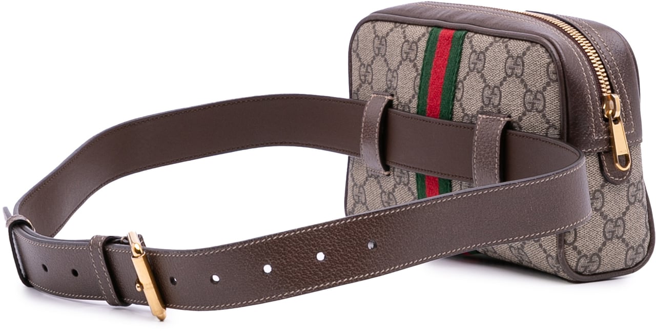 Gucci Small GG Supreme Ophidia Belt Bag Bruin