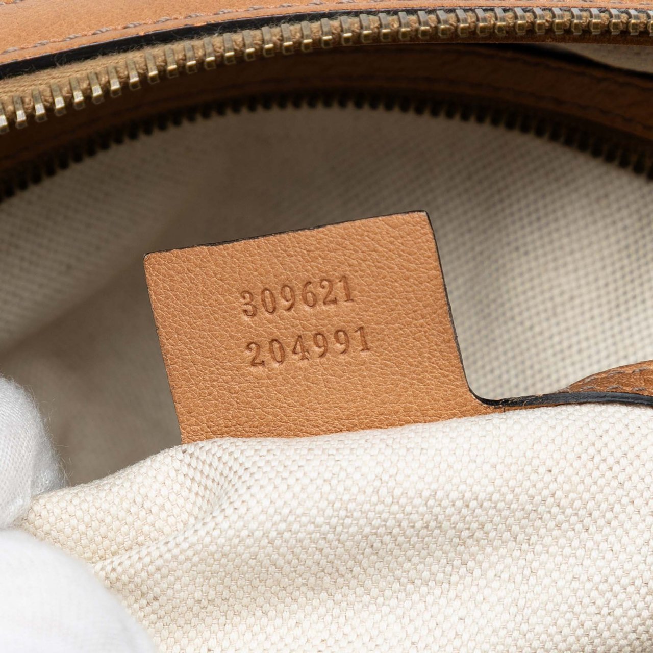 Gucci Medium GG Canvas Rania Top Handle Bag Bruin