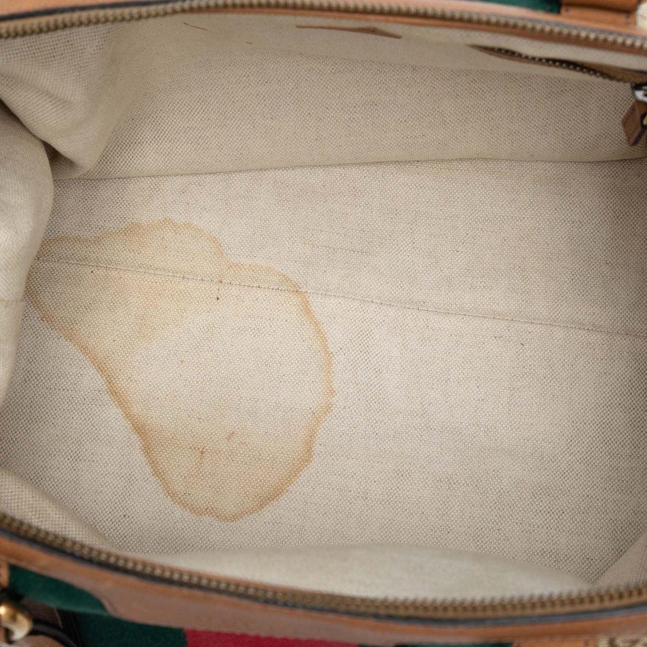 Gucci Medium GG Canvas Rania Top Handle Bag Bruin