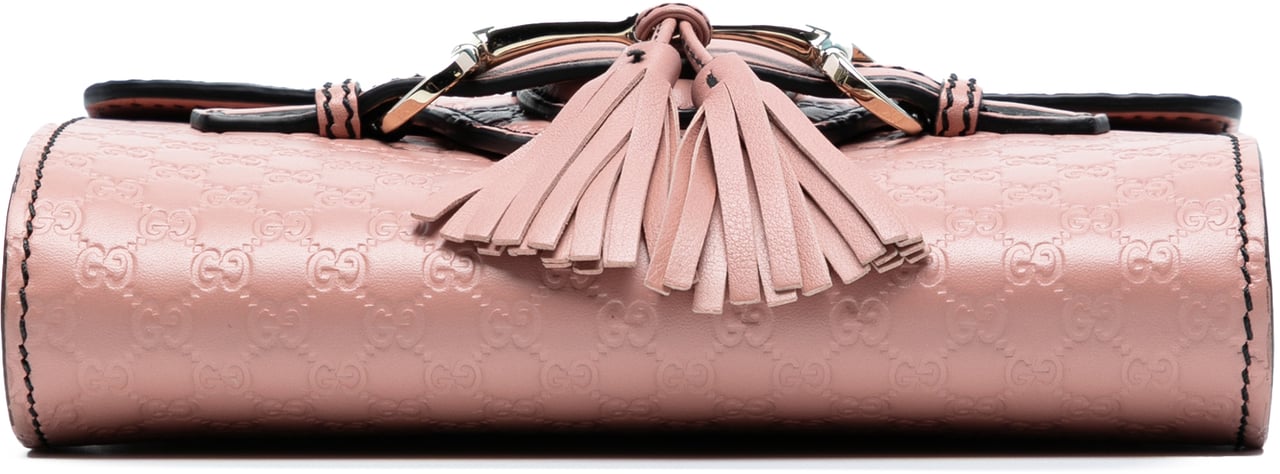 Gucci Mini Microguccissima Emily Crossbody Roze