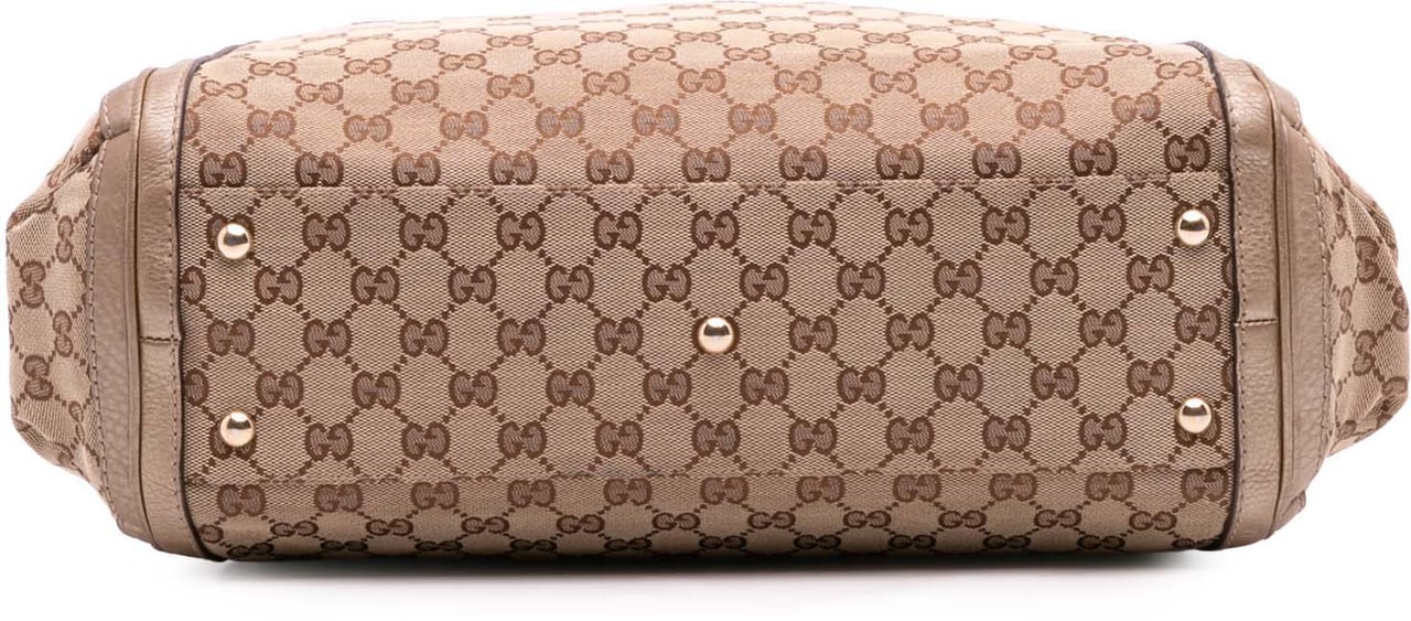 Gucci GG Canvas Bella Convertible Tote Bruin