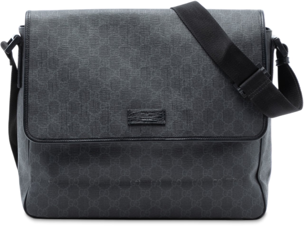 Gucci GG Supreme Flap Messenger Bag Grijs