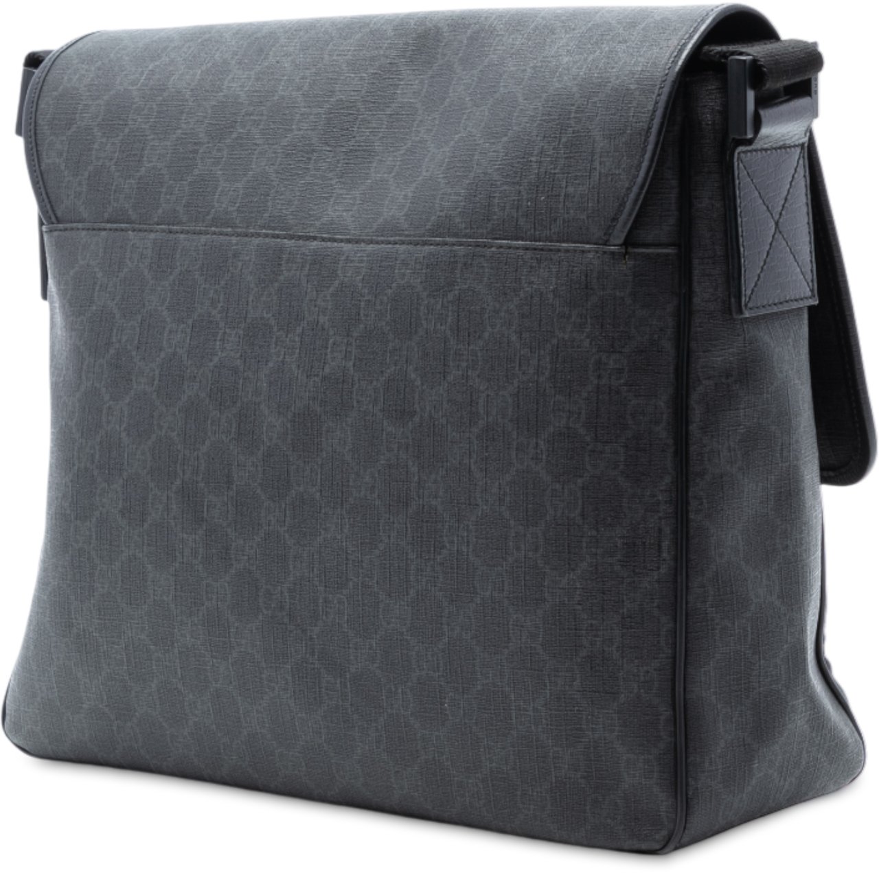 Gucci GG Supreme Flap Messenger Bag Grijs