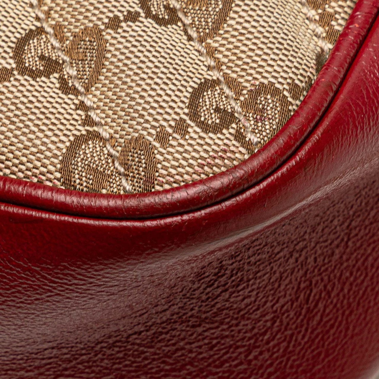 Gucci Small GG Marmont Matelasse GG Canvas and Leather Crossbody Bruin