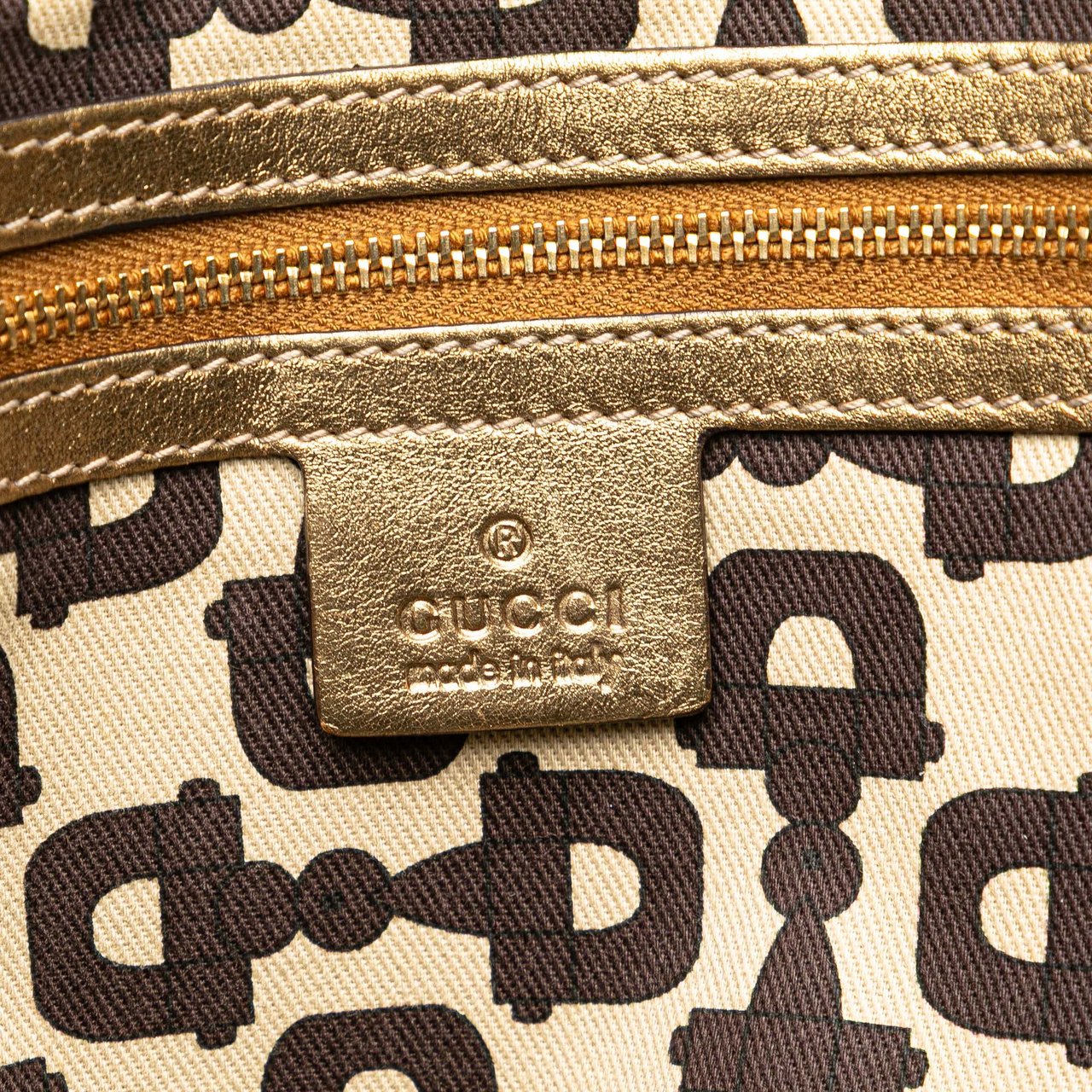 Gucci GG Canvas Jolicoeur Tote Bruin