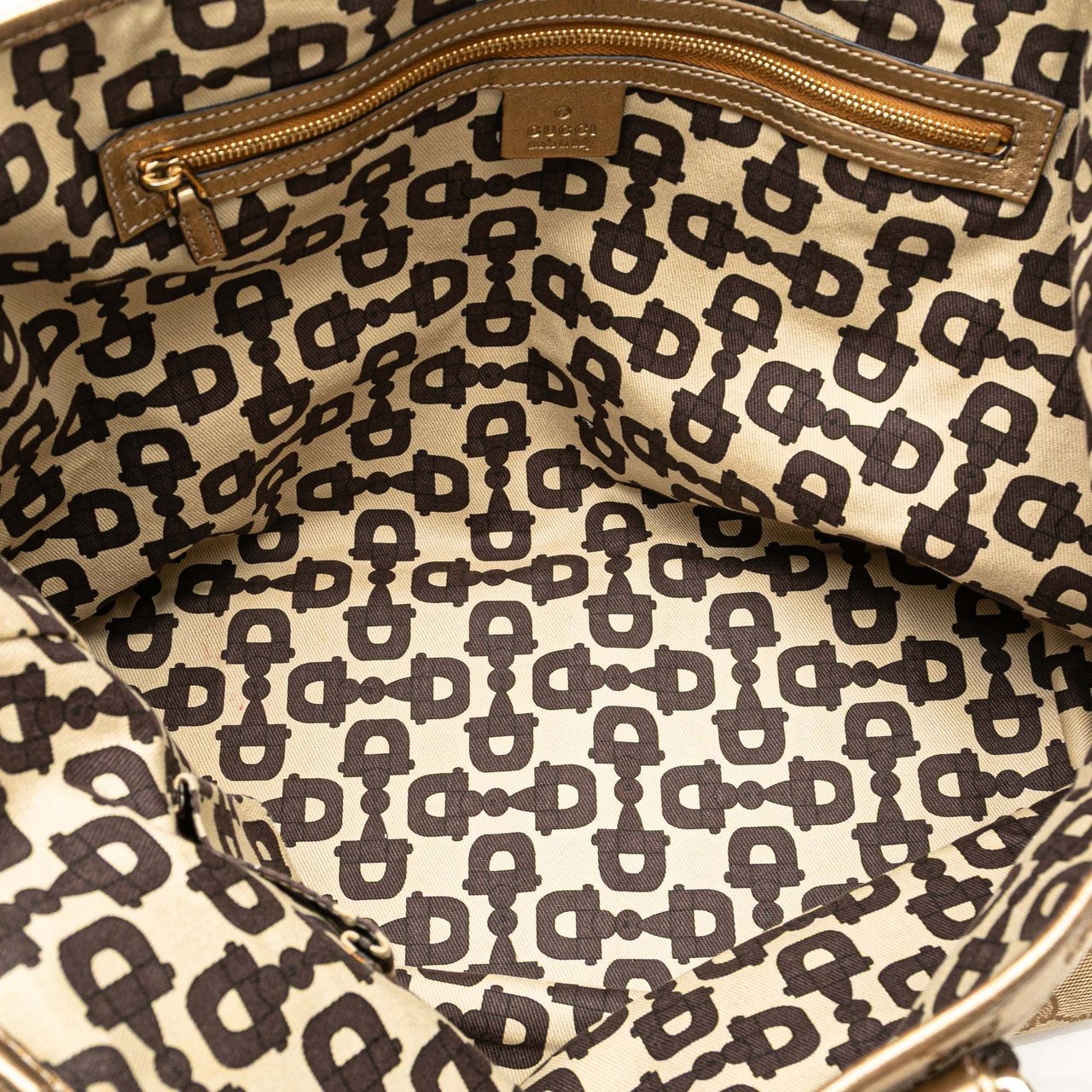 Gucci GG Canvas Jolicoeur Tote Bruin